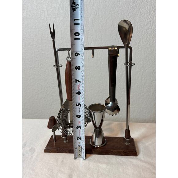 Vintage Mid Century Modern Bar Tool Set, Japan, - Picture 7 of 7